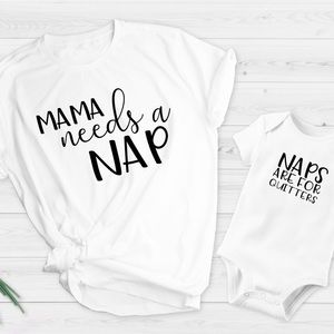 Mama Needs A Nap Matching Shirt Set